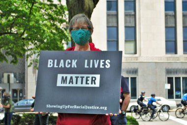 Dayton, Ohio, ABD 05 / 30 / 2020 Siyahi Yaşamı Protestocuları