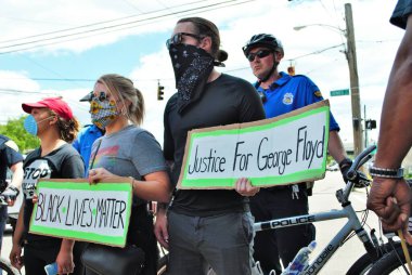 Dayton, Ohio, ABD 05 / 30 / 2020 Siyahi Yaşamı Protestocuları