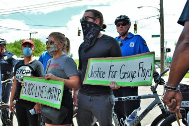 Dayton, Ohio, ABD 05 / 30 / 2020 Siyahi Yaşamı Protestocuları