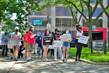 Dayton, Ohio, ABD 05 / 30 / 2020 Siyahi Yaşamı Protestocuları