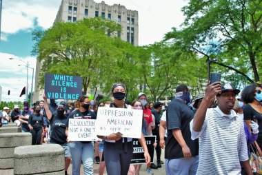 Dayton, Ohio, ABD 05 / 30 / 2020 Siyahi Yaşamı Protestocuları