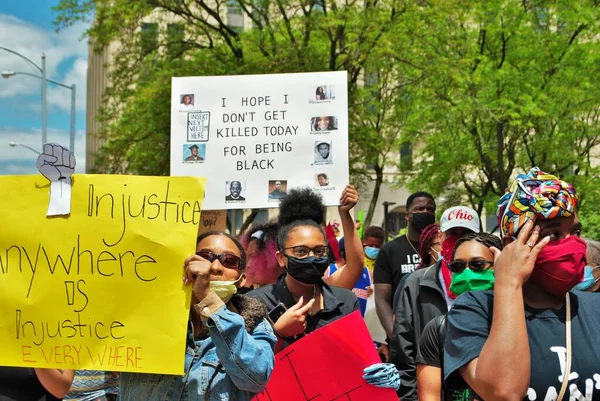 Dayton, Ohio, ABD 05 / 30 / 2020 Siyahi Yaşamı Protestocuları