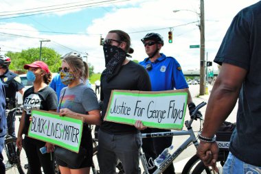 Dayton, Ohio, ABD 05 / 30 / 2020 Siyahi Yaşamı Protestocuları