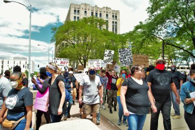 Dayton, Ohio, ABD 05 / 30 / 2020 Siyahi Yaşamı Protestocuları