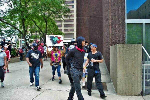 Dayton Ohio États Unis 2020 Des Manifestants Armés Lors Rassemblement — Photo