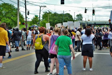 Dayton, Ohio, ABD 05 / 30 / 2020 Siyahi Yaşamı Protestocuları