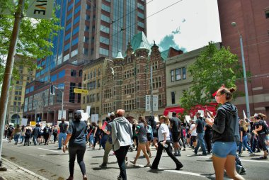 Dayton, Ohio, ABD 05 / 30 / 2020 Siyahi Yaşamı Protestocuları