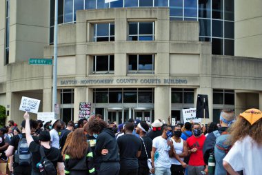 Dayton, Ohio, ABD 05 / 30 / 2020 Siyahi Yaşamı Protestocuları