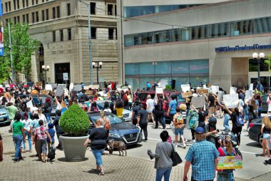 Dayton, Ohio, ABD 05 / 30 / 2020 Siyahi Yaşamı Protestocuları