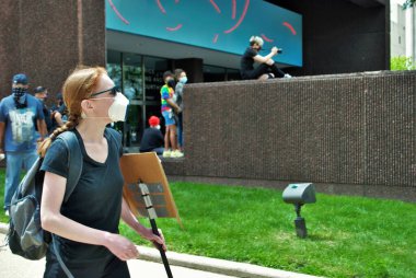 Dayton, Ohio, ABD 05 / 30 / 2020 Siyahi Yaşamı Protestocuları