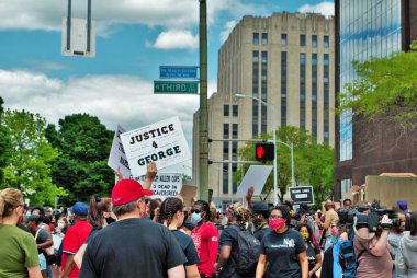 Dayton, Ohio, ABD 05 / 30 / 2020 Siyahi Yaşamı Protestocuları