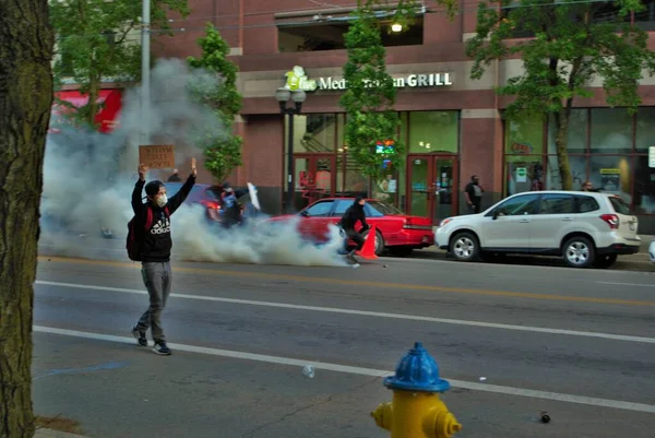 Dayton Ohio Birleşik Devletleri 2020 Polis Memurları Siyahların Yaşamlarını Protesto — Stok fotoğraf