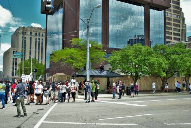 Dayton, Ohio, ABD 05 / 30 / 2020 Siyahi Yaşamı Protestocuları