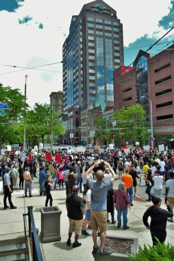 Dayton, Ohio, ABD 05 / 30 / 2020 Siyahi Yaşamı Protestocuları