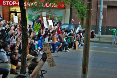 Dayton, Ohio, ABD 05 / 30 / 2020 Siyahi Yaşamı Protestocuları