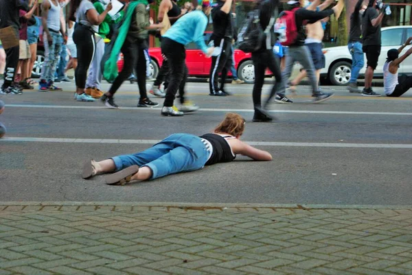 Dayton Ohio Abd 2020 Siyahi Yaşamı Protestocuları — Stok fotoğraf