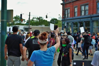 Dayton, Ohio, ABD 05 / 30 / 2020 Siyahi Yaşamı Protestocuları