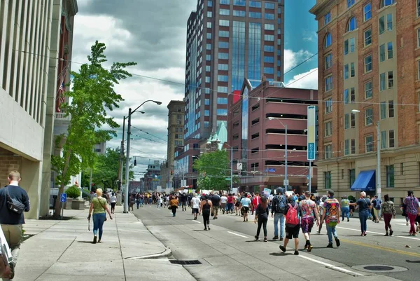 Dayton, Ohio, ABD 05 / 30 / 2020 Siyahi Yaşamı Protestocuları