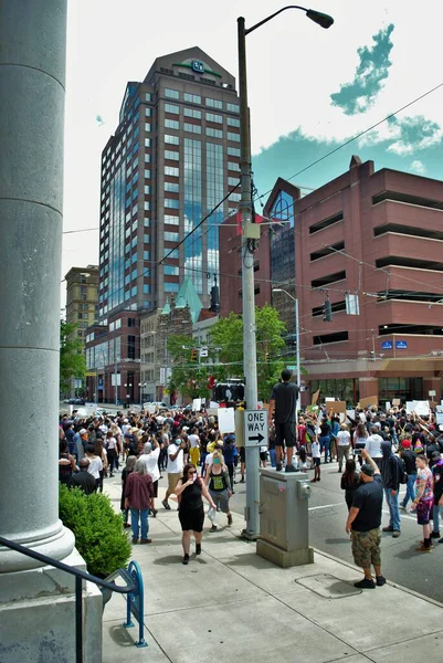 Dayton, Ohio, ABD 05 / 30 / 2020 Siyahi Yaşamı Protestocuları