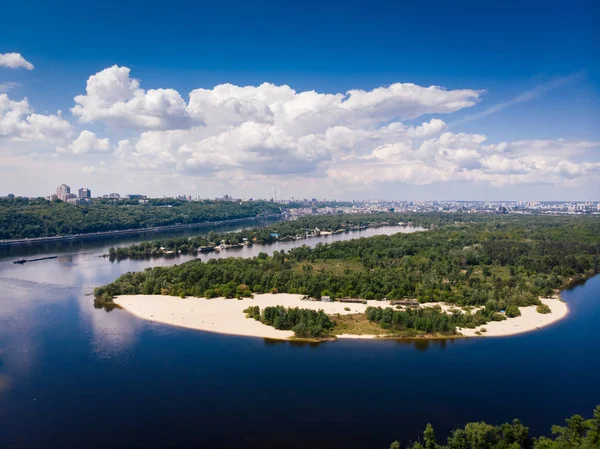 Luftaufnahme Der Insel Kiev Hintergrund Natur — Stockfoto