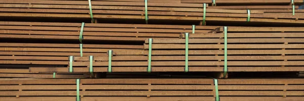 Importiertes Tropenholz Fsc Label Ökologisches Bauen — Stockfoto