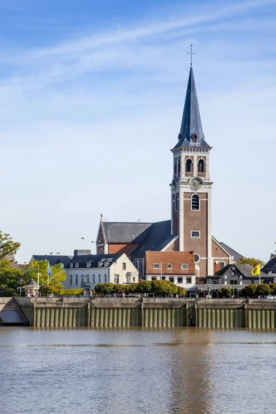 View Amands Village Border Beautiful River Schelde Belgium — Stock Photo, Image