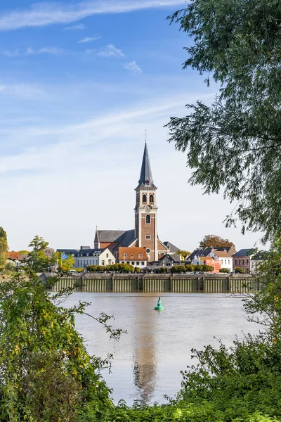 View Amands Village Border Beautiful River Schelde Belgium — Stock Photo, Image