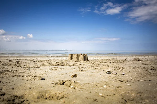 ソンム湾の砂の城 — ストック写真