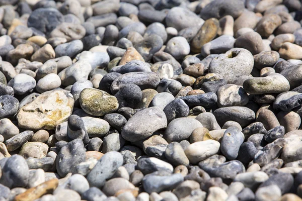 Normandiya, Fransa'da plaj çakıl taşları — Stok fotoğraf