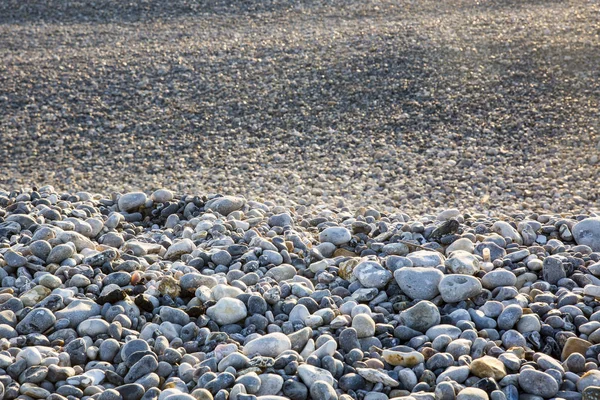 Kieselstrand in der Normandie, Frankreich — Stockfoto