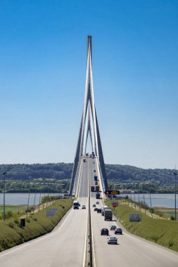 Fransa'da köprü pont de Normandie