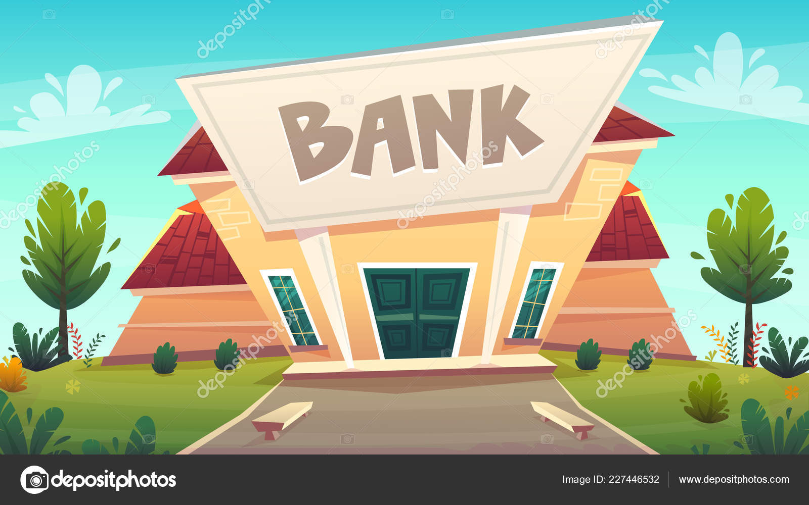 Cartoon Bank Branch City Street Illustration Happy Financial Business Planing Stock Vector Image by ©AnnaArtBox #227446532 Cartoon Bank Branch City Street Illustration Happy Financial Business Planing Stock Vector Image by ©AnnaArtBox #227446532