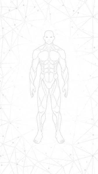 Alien Anatomy Background Black Blue Body Concept Console Constitution Contour — Stockový vektor