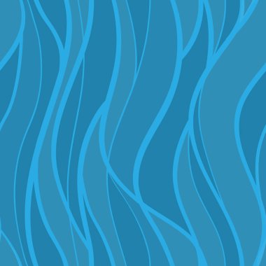 soyut çizgiler dalgalar desen dikişsiz , eğri iç içe çizgi şekli el çizilmiş saç veya deniz süslü duvar kağıdı arka plan ambalaj kağıdı veya kumaş tekstil, tekrarlanabilir hiçbir dikiş vektör illüstrasyon 