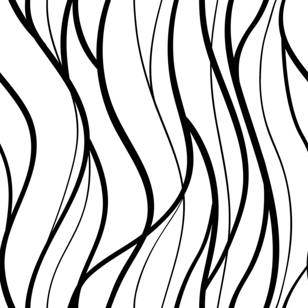 Абстрактные Линии Волн Рисунок Бесшовный Кривая Переплетаются Линии Формы Руки — стоковый вектор
