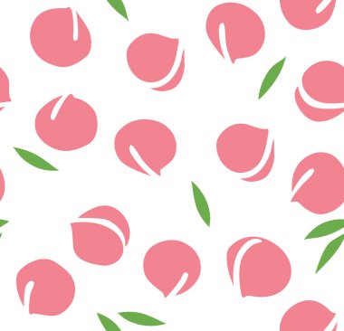 Japon şeftali dikişsiz desen