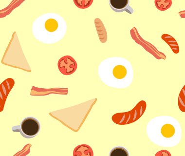 Amerikan Kahvaltısı dikişsiz desen