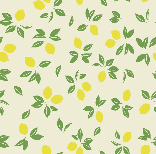 Japonais Printemps Citron Motif Sans Couture — Image vectorielle