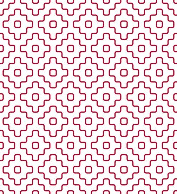 Japon kırmızı temel dikişsiz desen