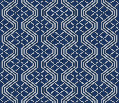 Japon dalga sepeti dikişsiz desen difa