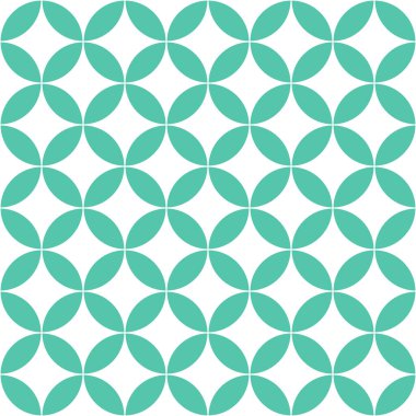 Tay yeşil yıldız vintage dikişsiz desen