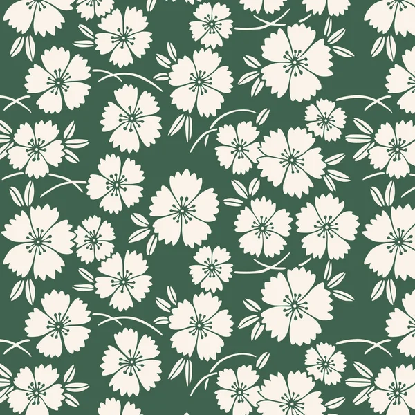 Japon beyaz karanfil ler dikişsiz desen