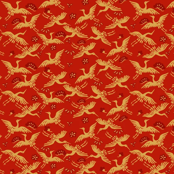 Japon ot vintage dikişsiz desen