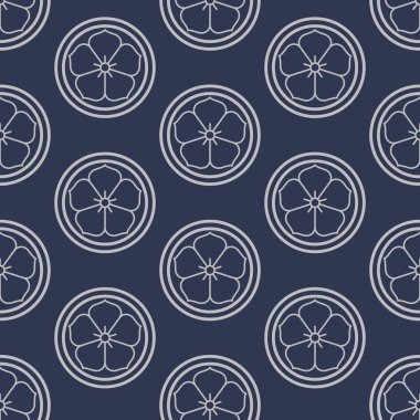 Japon Kiraz Çiçeği Çiçekleri Dikişsiz Desen