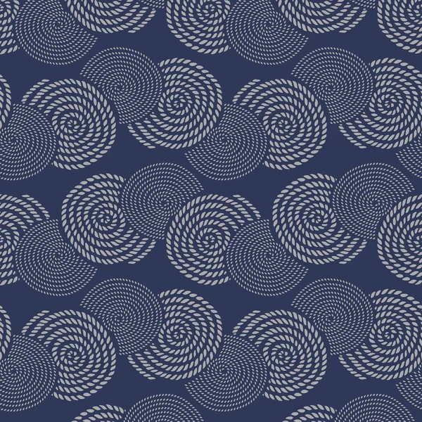 Japon Deniz Spiral Halat Dikişsiz Desen