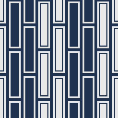 Japon Dikdörtgen Çizgi Dikişsiz Desen