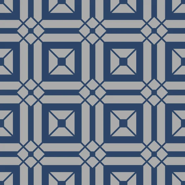 Nahtloses Japanisches Quadrat Streifen Muster — Stockvektor