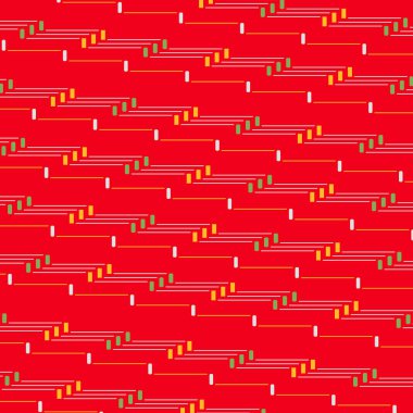 Japon Dikdörtgen ve Çizgi Dikişsiz Desen