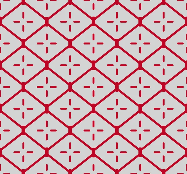 Japonais Point Rouge Modèle Sans Couture — Image vectorielle