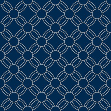 Japon Çiçek Çemberi Sanat Dikişsiz Desen